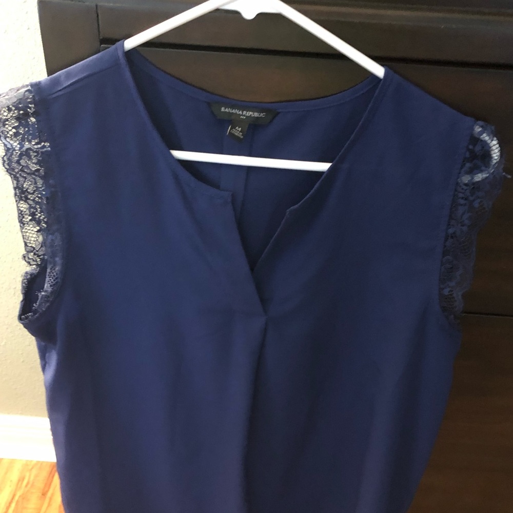 Banana Republic blouse with lace